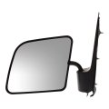 Door Mirror Ford E-550 Super Duty 2003 Driver Side Manual Folding Non Heated Flat Glass Textured Black Replacement For 