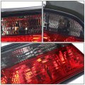 Compatible With Bmw E36 3-series 4dr Pair Smoked Lens Red Rear Brake Signal Tail Light