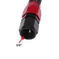 X Autohaux Car Nylon Braided Mesh Hose 3 3ft 5 8 Fuel Line Oil Gas With An10 Swivel End Fitting Black