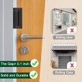 Uxcell 4 Pack Home Security Door Lock Reinforcement 3 Inch Stop Withstand 800lbs Front Kick In Protector For Inward Swinging