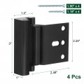 Uxcell 4 Pack Home Security Door Lock Reinforcement 3 Inch Stop Withstand 800lbs Front Kick In Protector For Inward Swinging
