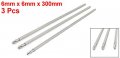 Uxcell 3pcs 6mm X 300mm 2 Magnet Cross Tip Phillips Electric Screwdriver Bits