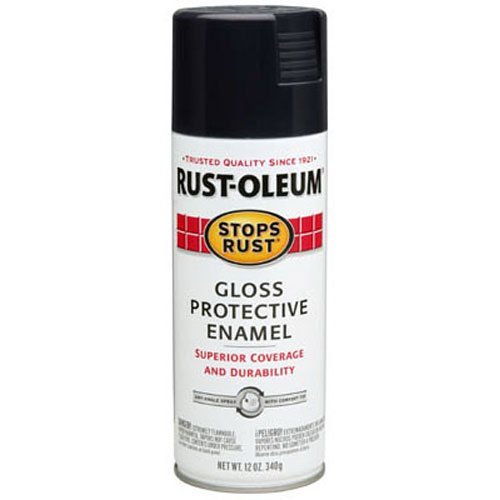 Rust-oleum Stops Rust Spray Paint 12-ounce Gloss Black