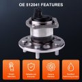 Ocpty 1pc New Premium 512041 Rear Wheel Bearing And Hub Assembly For Sienna 1998-2003