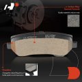 A-premium Rear Ceramic Disc Brake Pads Set Compatible With Ford Mustang 2015-2020 4 Pcs