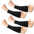 Geyoga 2 Pairs Cut Resistant Sleeve Arm Protection Sleeves Level 5 Safety Protective For Men Women Black 8 6 X 3 7 Inches 
