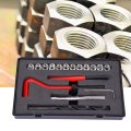 17 Pcs Thread Repair Kit M10x1 25 Stainless Steel Rethreading Tap Set Drill Helicoil For Female