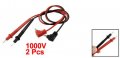Uxcell Red Black 22 Long 1000v Multimeter Ac Meter Test Probes Lead 2 Pcs
