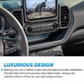 Autorder Custom Fit For Accessories 2021 2022 Ford Bronco Sport Carbon Fiber Button Frame Panel Cover Center Console Interior