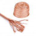 Xmrise Braided Copper Wire Drain Cable Electric Stranded Round Bare Spiral Flexible Grounding Lead Conductive Conductors 16