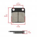 Front Brake Pads For Suzuki 250 Ltf250 Ozark 2002 2003 2004 2005 2006 2007-2009 Model Kvtr-126