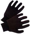 Brown Jersey Reversible Gloves Dozen Size Large 