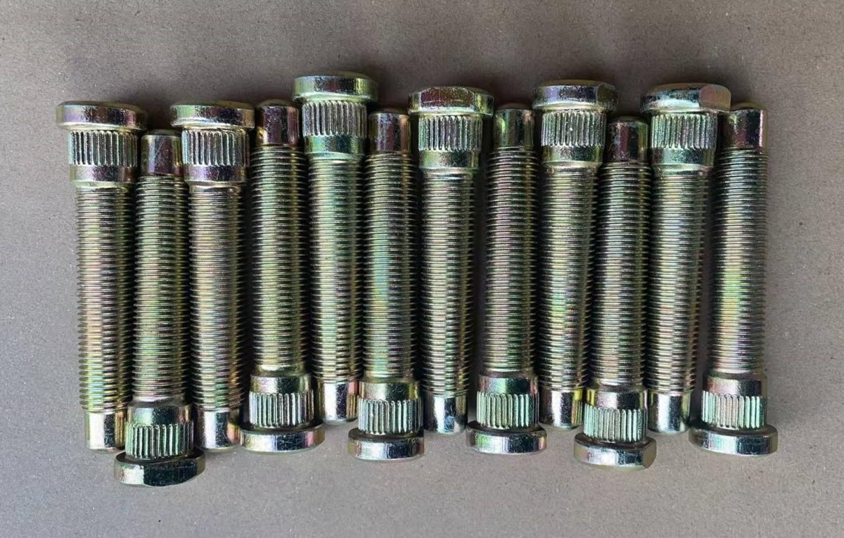12 Pcs Extended Wheel Stud Bolts M14x1 5 Thread 0 625 In Knurl 3 2 Length For Chevy Camaro Colorado Tahoe Suburban Silverado