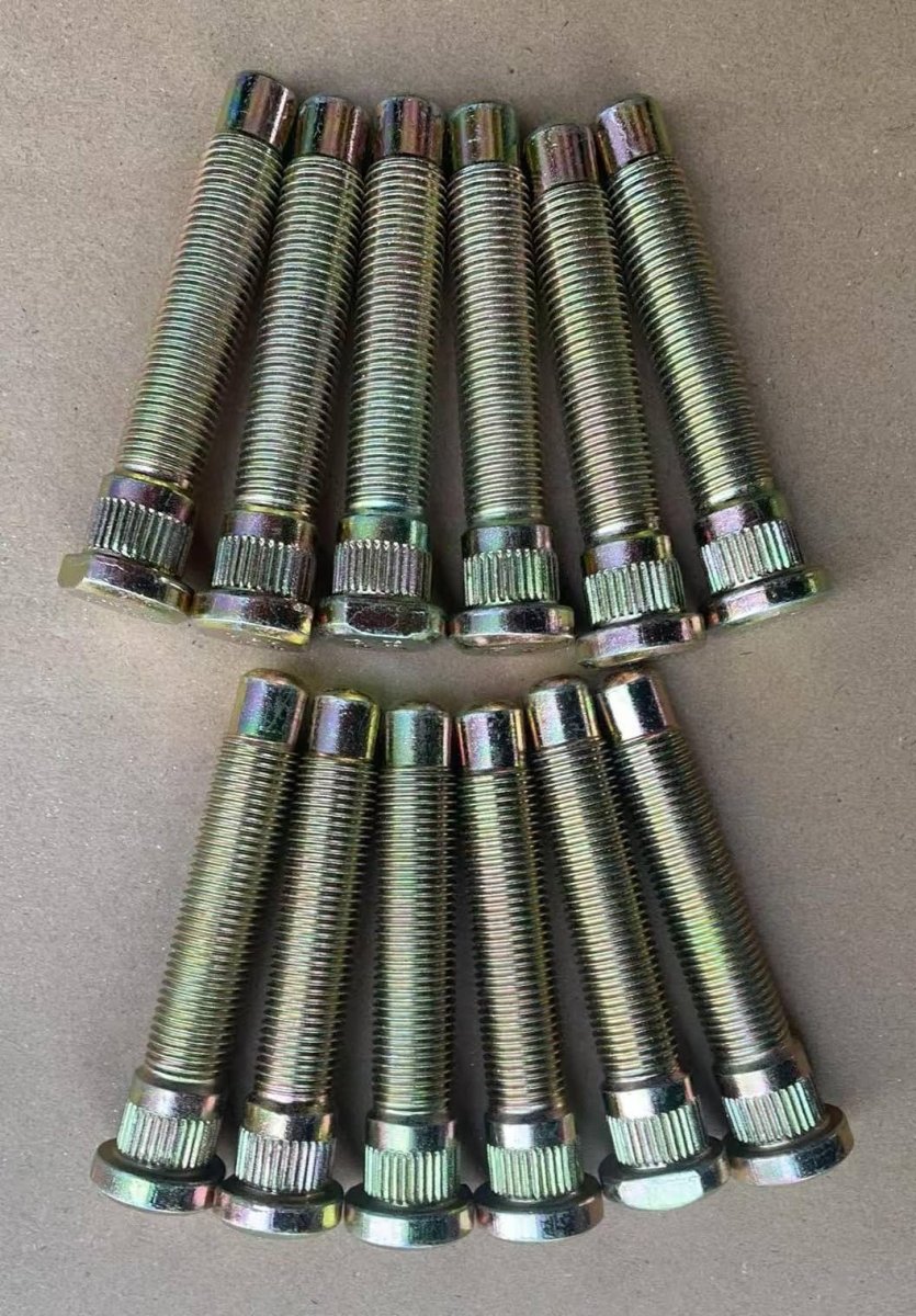 12 Pcs Extended Wheel Stud Bolts M14x1 5 Thread 0 625 In Knurl 3 2 Length For Chevy Camaro Colorado Tahoe Suburban Silverado