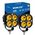 Wowled 2pcs Cube Amber Led Pods 3 2 Inch Spot Yellow Ditch Lights For Off Road Driving Pod Fog Lightsa 4x4 Tractor Bar Lampa 