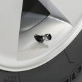 Ipick Image For Gmc Logo In Black On Shining Silver Aluminum Tire Valve Stem Caps