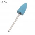 Uxcell 5 Pcs Silicone Rubber Grinding Buffing Wheels 2000 Grits 10mm Dia Tapered Polishing Head For Electric Rotary Tool
