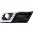 Fog Light Cover For Chevy Traverse 2013 2014 2015 2016 2017 Driver Side Black And Chrome Gm1038148 20988619 