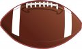 Stickertalk Football Vinyl Sticker 3 Inches By 2 