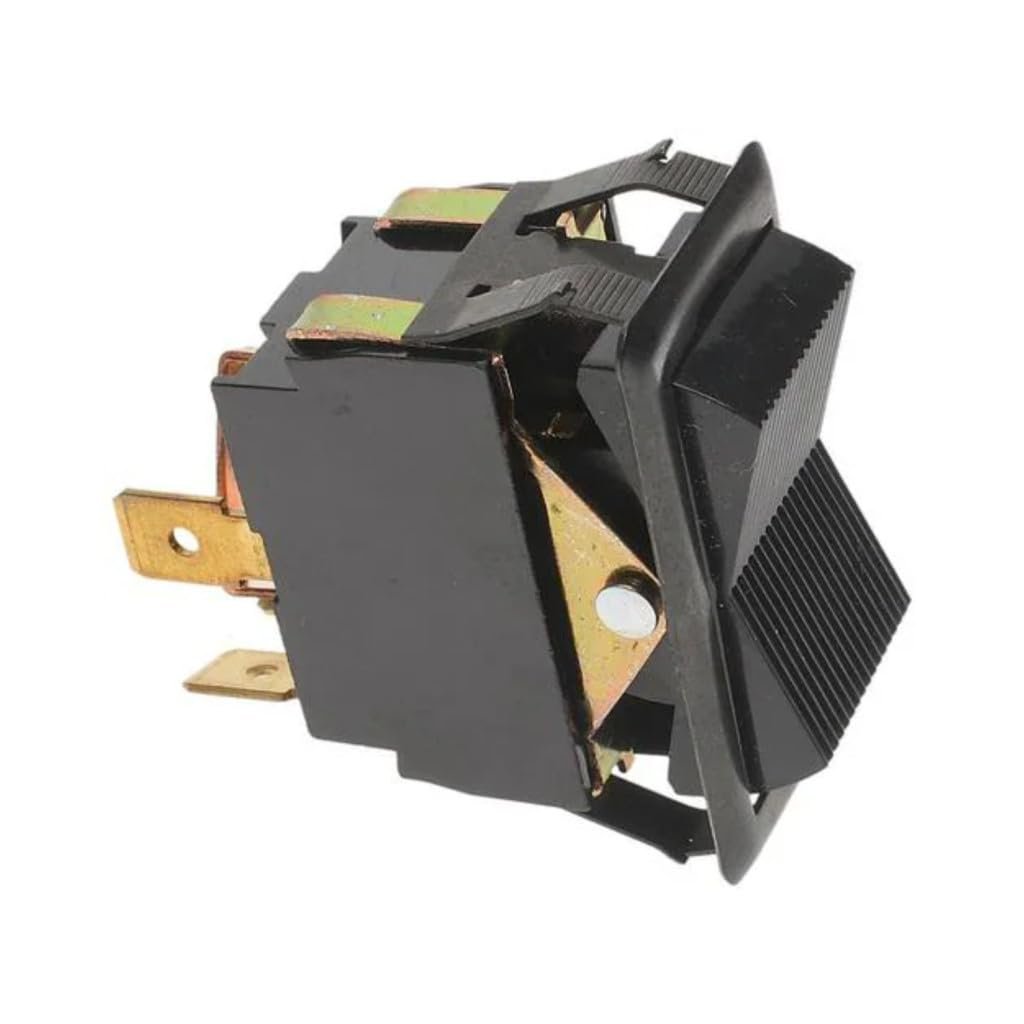 Rocker Switch For Buick Enclave 2008-2017 Double Pole Dp Throw Black Brass Blade Terminal Mounting Holes Alx-pau-si-ds-241-clb3