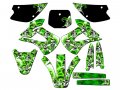 2001-2013 W Ufo Fenders Kx 100 Jester Green Senge Graphics Complete Kit For Kawasaki 