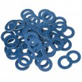 Mudder 50 Pieces Aluminum Engine Oil Crush Washers Drain Plug Gaskets For Toyota Scion Part 90430-12031 