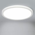 Dllt 34w Flush Mount Led Ceiling Light 15 6 Inch Ultra Thin Close To Fixture For Living Room Bedroom Kitchen Hallway Bathroom 