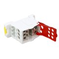 Brass Terminal Distribution Box Pa66 Junction 160a 690v With Connector Input Output For High Voltage Cabinets Red 