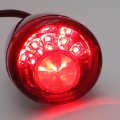 Httmt- Rear Chrome Red Led Running Brake Turn Signal Indicator Light Compatible With H-d Xl 883 1200 92-17 P N Mt224-019r-cd