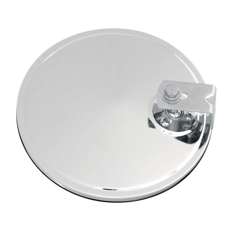 7 In Convex Blind Spot Mirror For Trucks Buses And Utility Vehicles Stainless Steel Offset Mount With Adjustable Ball Stud
