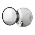 7 In Convex Blind Spot Mirror For Trucks Buses And Utility Vehicles Stainless Steel Offset Mount With Adjustable Ball Stud