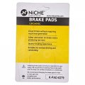 Niche Brake Pad Set For Harley-davidson Street Glide Dyna Road King 44082-00e Front Rear Organic Alloy Steel 3 Pack