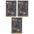 Niche Brake Pad Set For Harley-davidson Street Glide Dyna Road King 44082-00e Front Rear Organic Alloy Steel 3 Pack
