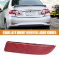 X Autohaux 1 Pair Rear Left Right Bumper Reflector Light Cover For Toyota Rav4 2009-2012 81920-0r020 81910-0r020 Red