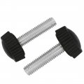 M5 X 25mm Male Thread Knurled Thumb Screw Grip Knobs Carbon Steel Thumbscrews 35 Pieces 