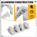Truck Clamps For Mounting Caps Camper Shell Topper Canopy Heavy Duty Aluminum 4pcs-silver