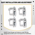 Truck Clamps For Mounting Caps Camper Shell Topper Canopy Heavy Duty Aluminum 4pcs-silver