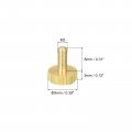 Uxcell Knurled Thumb Screws M3x8mm Flat Brass Bolts Grip Knobs Fasteners For Pc Electronic Mechanical 2pcs
