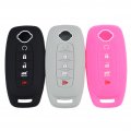 Silicone Rubber Remote Smart Key Fob Case Cover Protector Holder For New Type Nissan Rogue Pathfinder X-trail 2023 2024 