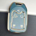5 Button Tpu Key Fob Cover For Gmc Acadia 2017 2025 Terrain 2018 Sierra 2019 Chevy Silverado 2022 Soft Case With Bling Ring 