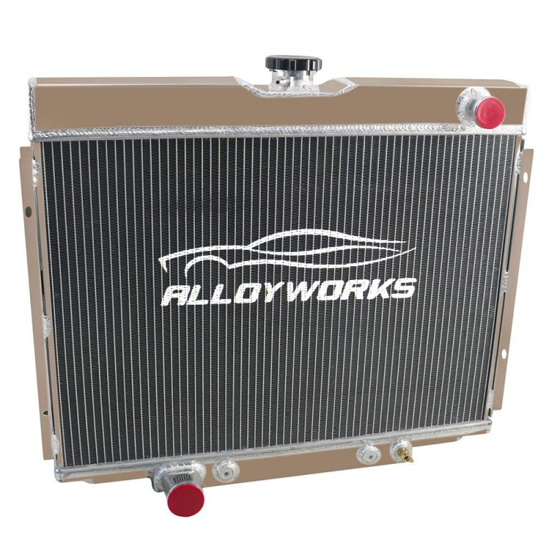 3 Row Core Aluminum Radiator For 1967 To 1970 Ford Mustang Mercury And 1968 Cougar Xr7 Full T-6061 Construction