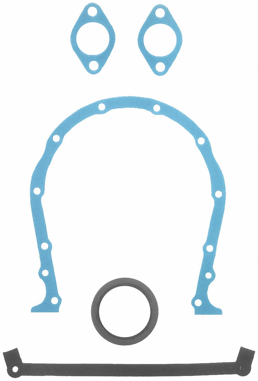 17872 Timing Cover Gasket Set Silicone Front And Rear Seal Replaces 24713 Direct Fit For Oil Coolant Leaks