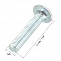 Uxcell M6x30mm Furniture Bolts Hex Socket Screws Fastener Zinc Plated 20pcs