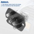 Acropix Hvac Blower Motor Resistor Heater Replacement Pack Of 1 Black Silver Tone