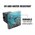 Ocean Coral Reef Sea Turtles Diving Tow Trailer Hitch Cover Plug Insert