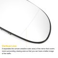 Car Rearview Right Passenger Side Mirror Glass Replacement W Backing Plate Aspherical Heated White For Mercedes A Class W168