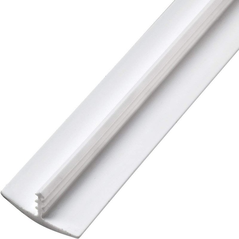 Edge Supply White 5 8 In X 25 Ft Center Barb Tee Moulding T Molding Hobbyist Pack Small Projects Arcade Machines And Tables
