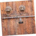 Gadpiparty 4 Pcs Padlock Jailer Lock With Keys Flower And Bird Antique Cabinet Rim Bronze Suitcase Oriental Decor Old Chinese