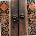 Gadpiparty 4 Pcs Padlock Jailer Lock With Keys Flower And Bird Antique Cabinet Rim Bronze Suitcase Oriental Decor Old Chinese