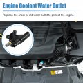 X Autohaux Water Outlet Connect Adapter W Temp Sensor Ford Focus 2012-2018 For Ecosport 2018-2020 Cp9z-8k556-b 7c1z-12a648-a